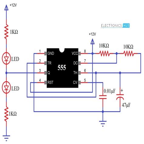 Learn about the 555 timer and how it works in astable mode. circuit diagram of 555 timer | circuit diagram ...