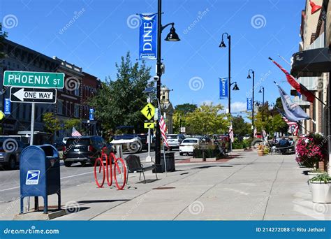 Main Street In Canandaigua New York Editorial Stock Photo Image Of