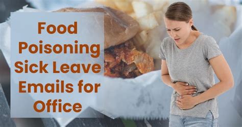 Sample Food Poisoning Sick Leave Emails For Office