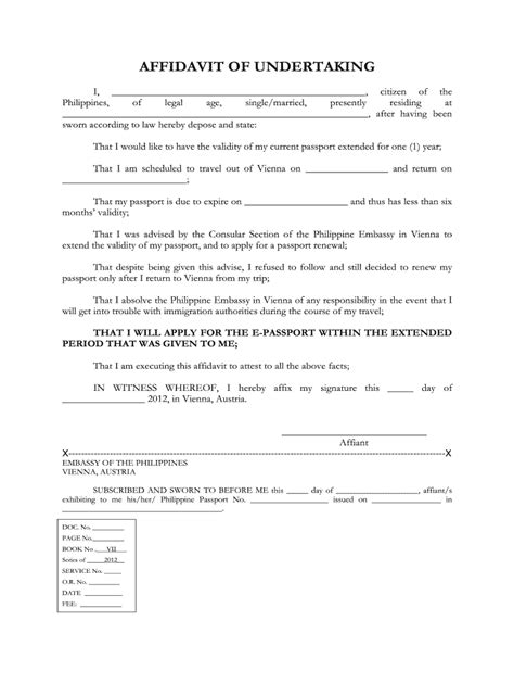 Affidavit Of Undertaking Sample Form Fill Out And Sign Printable Pdf Sexiz Pix