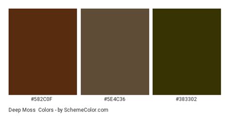 Deep Moss Color Scheme Brown