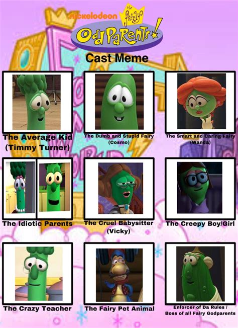 Fairly Oddparents Cast Meme Veggietales Edition By Koopalive64 On