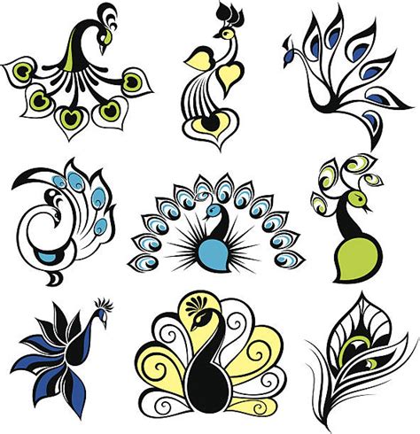 Peacock Silhouette Illustrations Royalty Free Vector Graphics And Clip