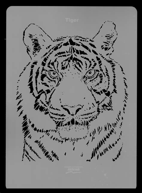 Harder And Steenbeck Stencil Tiger Wildlife Everything Airbrush