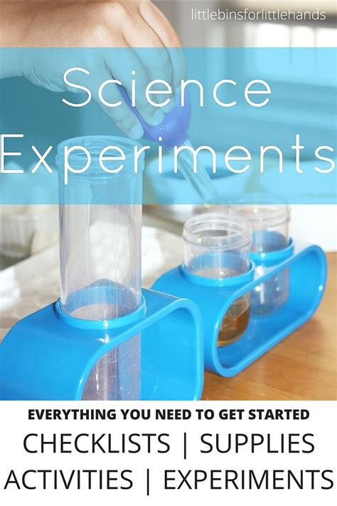 Kids love learning through experimenting and seeing what happens. Science Experiments Checklists For Easy Science Activities