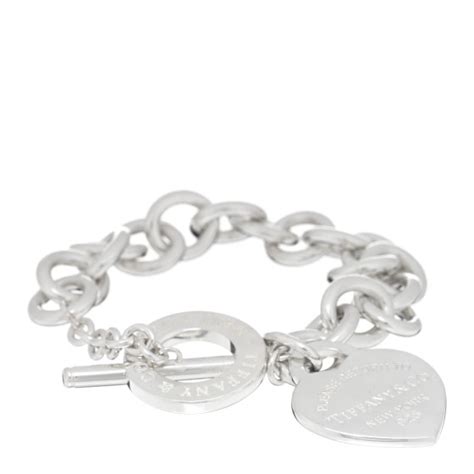 Tiffany Sterling Silver Return To Tiffany Heart Tag Toggle Bracelet