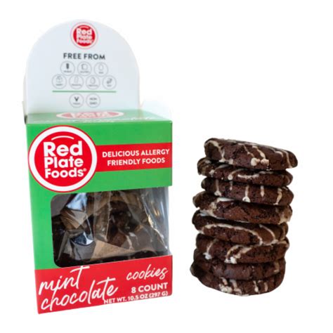 Red Plate Mint Chocolate Cookies 8 Ct 105 Oz Smiths Food And Drug