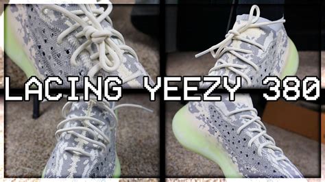 How To Lace The Yeezy 380 Youtube