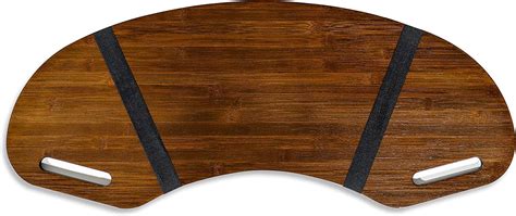 Trademark Innovations 305 Wood Curved Lap Desk Table Tray With