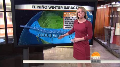 Dylan Dreyer Tight Dress And Incredible Figure Side
