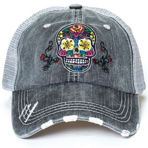 Sugar Skull Hat Wear This Cap That Pays Homage To The Day Of The Dead