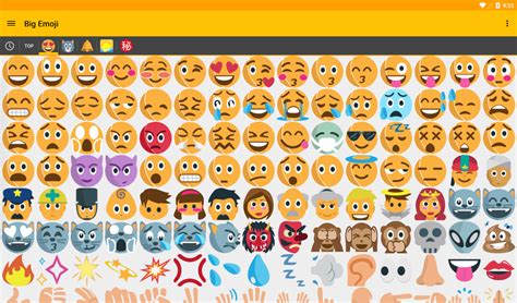 You're looking for a different and exciting way to show that you're happy, so you use the smiling cat emoji. Big Emoji: big emojis for chat - Android Apps on Google Play