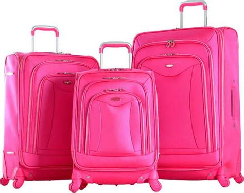 Pink Luggage Pink Suitcase Spinner Luggage Sets Pink Luggage Sets