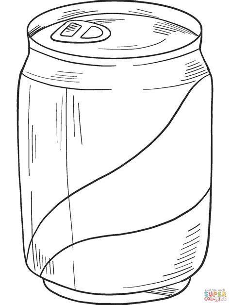 Soda Can Coloring Page Free Printable Coloring Pages