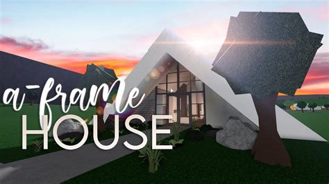 Bloxburg A Frame House 50k House Build Youtube