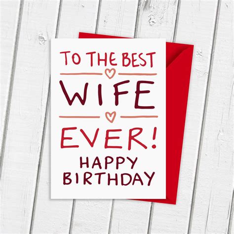 Printable Wife Birthday Cards Free