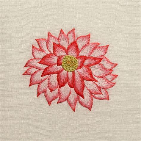 Lotus Hand Towel Ivory Linen Hand Embroidery Embroidered Towels