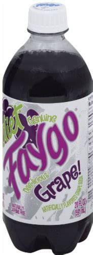 Faygo Diet Grape Soda 20 Fl Oz Bakers