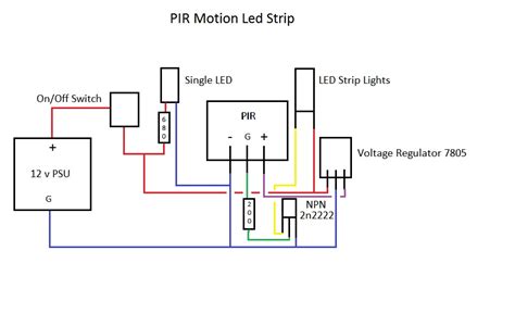 Basic 12 volt wiring installing led light fixture. transistors - 12v LED Strip Lights controlled by PIR *Want to add LDR to project* - Electrical ...