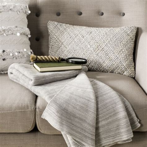 Safavieh Safavieh Loveable Knit Throw Blanket Grey 50 X 60 W X L