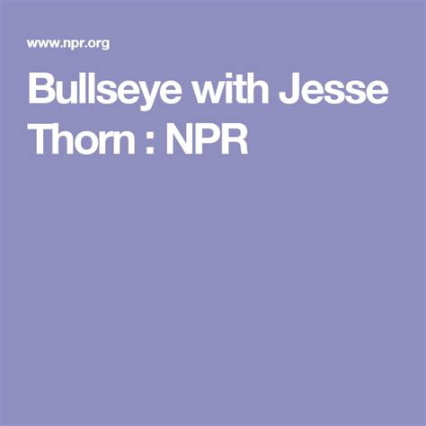 Bullseye With Jesse Thorn Bullseye Young America Thorn