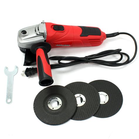 4-1/2" Angle Grinder Cut Off Tool 11500 RPM 4.8 Amps Heavy Duty w/ 3 pc