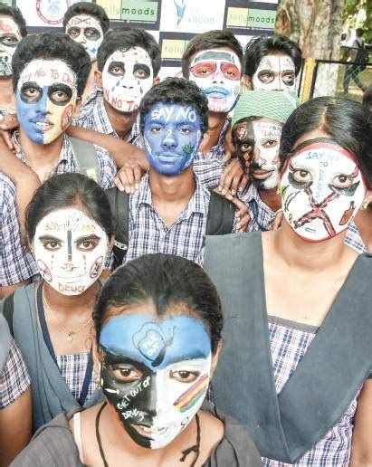 Articles from journals, newspaper and internet were collected and used by the team as secondary sources. Painting the evils of drug abuse on faces- The New Indian ...