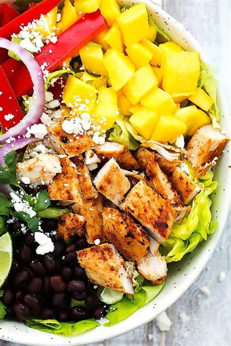Place the prepared chicken in a large sealable plastic bag and set aside. Mango Chipotle Chicken Salad | Creme De La Crumb