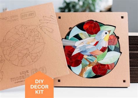 Stained Glass Mosaic Kit Craft Kits For Adults Diy Kit T Etsy