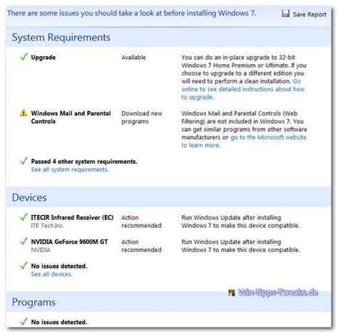 Windows 7 Upgrade Advisor