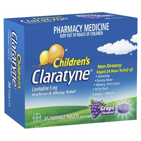 Buy Childrens Claratyne Allergy And Hayfever Relief Antihistamine For