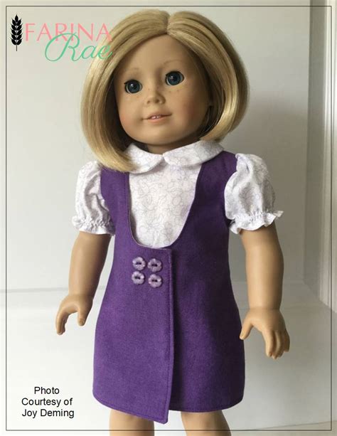 farina rae ellen jumper doll clothes pattern 18 inch american girl dolls