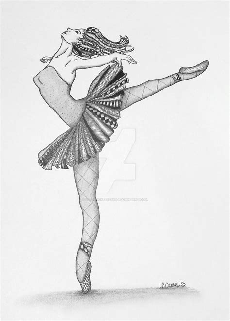 Ballerina Zentangle Woman By Lizzymckee12345 On Deviantart