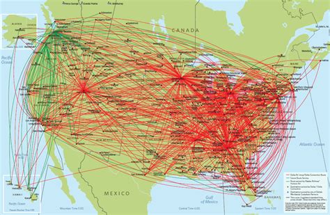 Delta Air Lines Route Map Usa And Canada