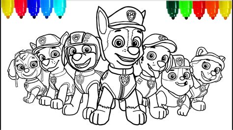 Printable Paw Patrol Coloring Page Customize And Print