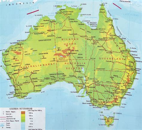 Peta Benua Australia Dikbud