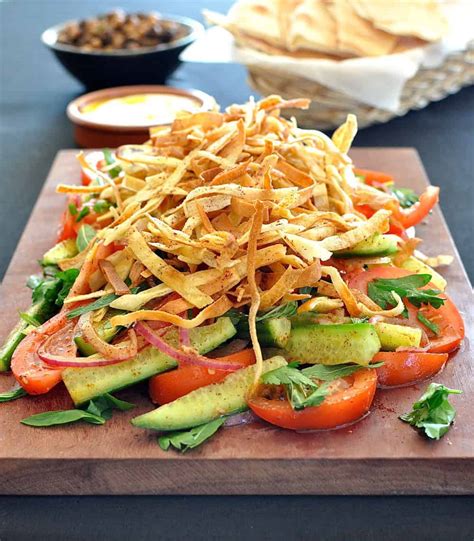 This is my favourite flatbread recipe after trying out about 6 or 7 versions for my restaurant menu a few years ago. Fattoush With Crunchy Flatbread Ribbons | RecipeTin Eats