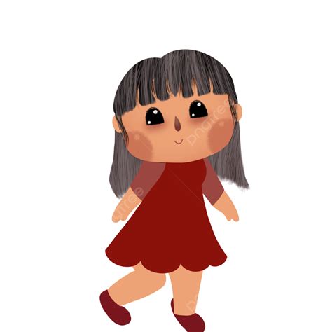 Girl Red Dress Png Picture Cute Girl With Red Dress For Christmas