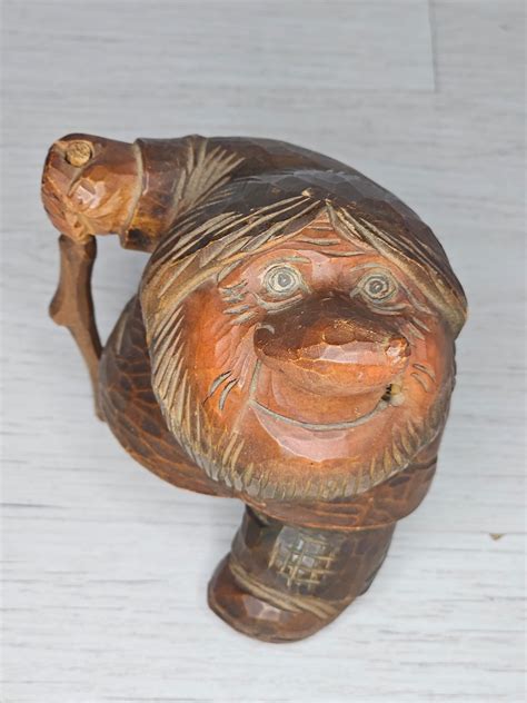 Otto Sveen Vintage Norwegian Hand Carved Wooden Troll Etsy