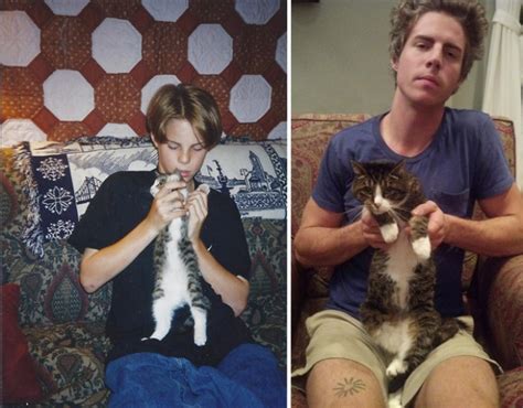 15 Cats Recreate Photos From Their Kittenhood We Love Cats And Kittens