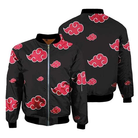 Naruto Akatsuki Bomber Jacket Japanese Clothing