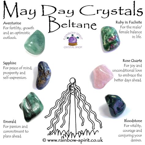 May Day Crystals Set For Beltane Created By Rainbow Spirit Crystal