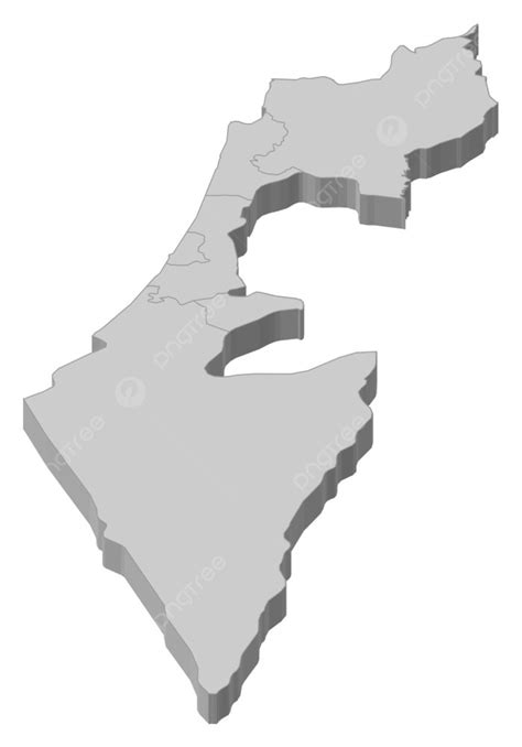 Fondo Mapa De Israel Mapa Politico De Israel Con Los Varios Distritos