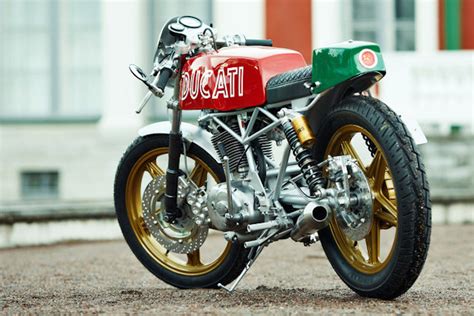 Custom Ducati Cafe Racer Art On Two Wheels