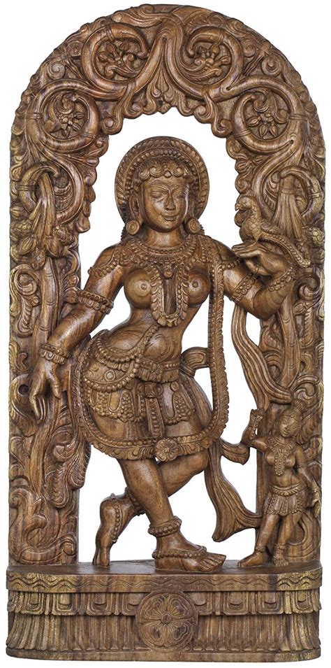 Buy Khajuraho Series Ii Celestial Nymph With Parrot Passing Message Large Size South