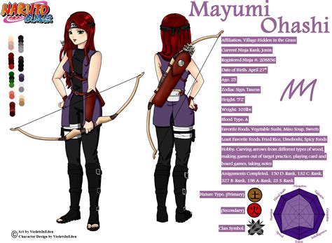 Naruto Oc Mayumi Ohashi By Violetsineden On Deviantart