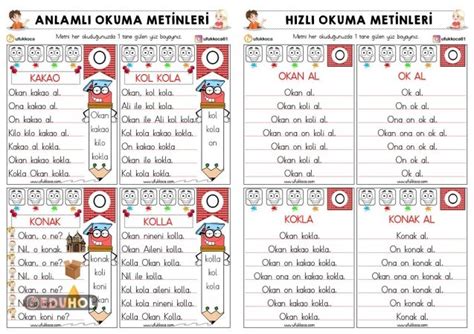 1 Sınıf O Sesi Anlamlı Ve Hızl Eduhol Etkinlik İndir Oyun Oyna