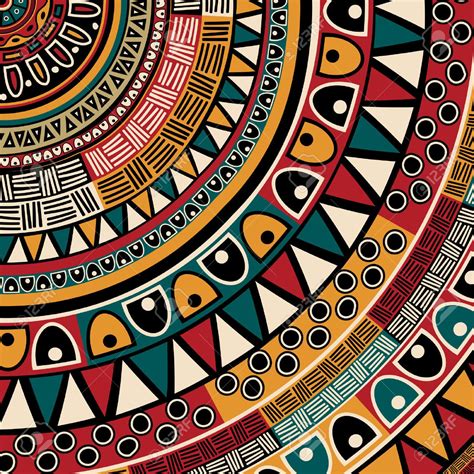 Племенной этнический фон абстрактное искусство Клипарты векторы и Набор Иллюстраций Без