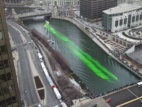 Dyeing To Be Green The Chicago River And St Patricks Day Niche