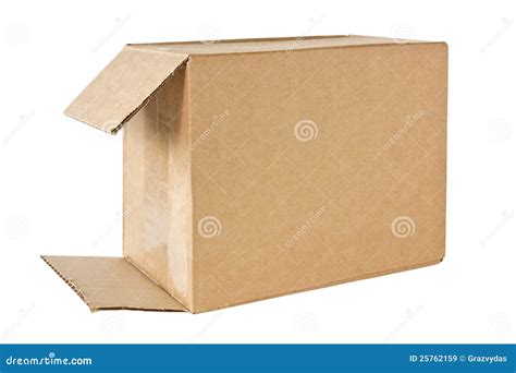 Brown Cardboard Box Stock Image Image Of Cargo Carton 25762159